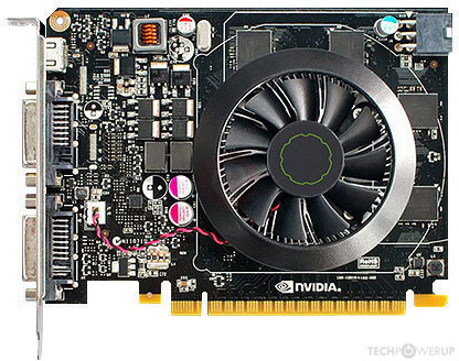 NVIDIA GeForce GTX 650 graphics card with single-fan cooling and DVI, HDMI, and DisplayPort outputs.